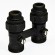 Узел нижнего подключения радиатора Royal Thermo 1/2"-3/4" Черный (прямой)