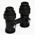 Узел нижнего подключения радиатора Royal Thermo 1/2"-3/4" Черный (прямой)