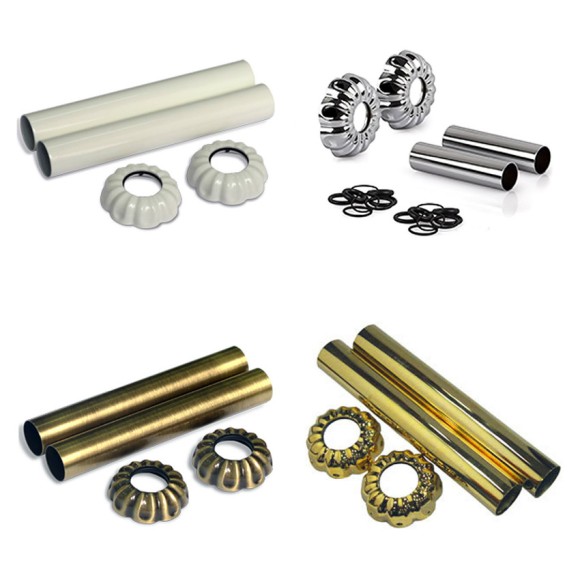 (0497) Комплект декоративных трубок SR Rubinetterie D 18-20-1/2" (выбор цвета)