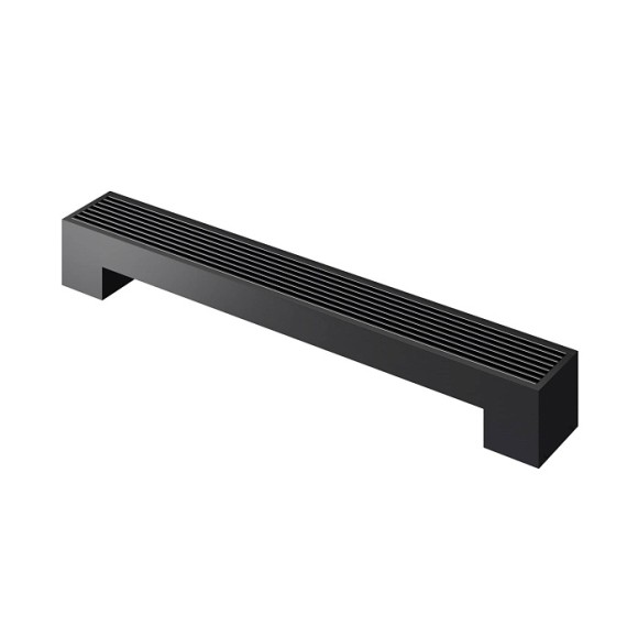 Напольный конвектор Royal Thermo STEP-80/180-1-N-WT-LG-NA черный (выбор длины)