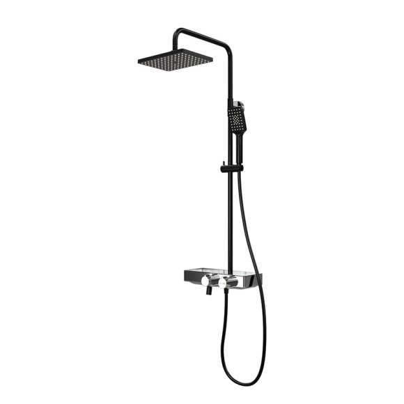 Wasserkraft A11401 Thermo Душевой комплект с термостатическим смесителем (черный Soft-touch) Wasserkraft A11401 Thermo Душевой комплект с термостатическим смесителем (черный Soft-touch)