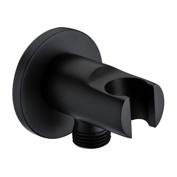 Wasserkraft A083 Подключение шланга с держателем лейки (черный Soft-touch)