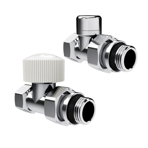 Набор термостатический прямой Royal Thermo Design 1/2" М30х1,5 Хром (выбор термостата)