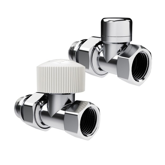Набор термостатический прямой Royal Thermo Design 1/2" М30х1,5 Хром (выбор термостата)
