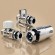 Набор термостатический прямой Royal Thermo Design 1/2" М30х1,5 Хром (выбор термостата)
