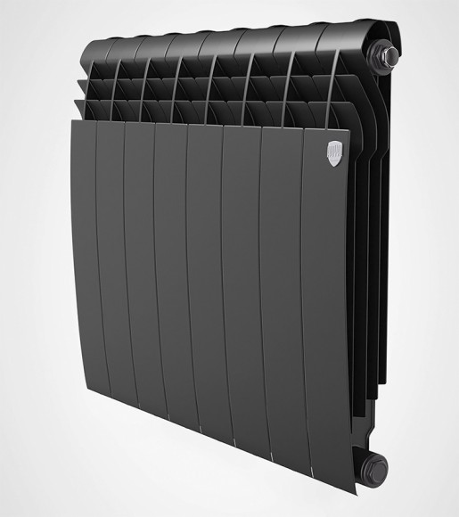 Биметаллический радиатор Радиатор Royal Thermo BiLiner 500 8 сек. боковое подключение (Noir Sable)