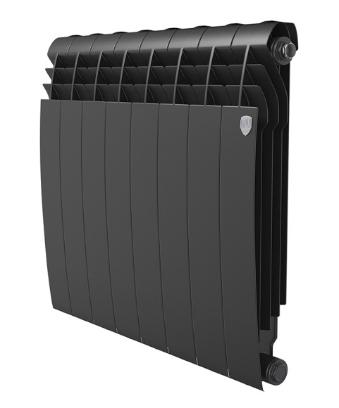 Биметаллический радиатор Радиатор Royal Thermo BiLiner 500 8 сек. боковое подключение (Noir Sable)