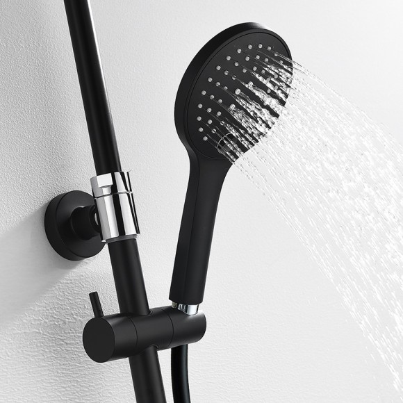 Wasserkraft A17401 Душевой комплект со смесителем (черный Soft-touch) Wasserkraft A17401 Душевой комплект со смесителем (черный Soft-touch)