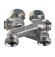 Перекрестие с запорным вентелем HERZ 793 G3/4, 50 мм для двухтрубной системы