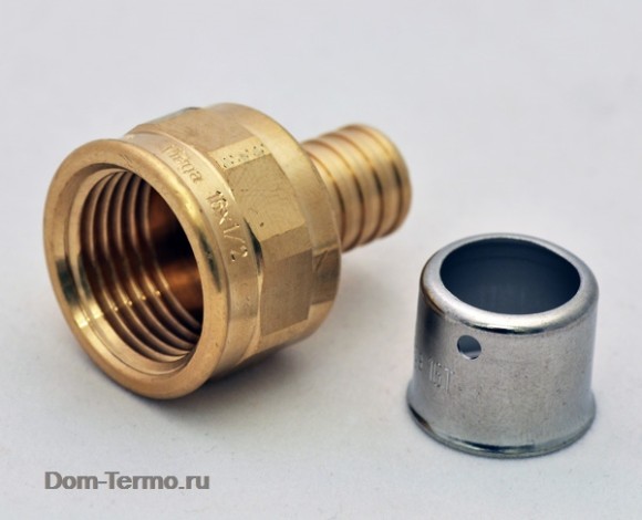 (VG) 2712 Переходник пресс ВР бронза 16х3/4" 