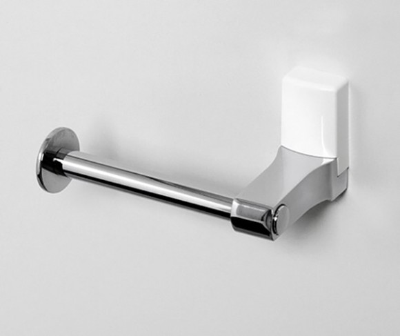Wasserkraft Leine K-5096WHITE Держатель туалетной бумаги (белый - хром) Wasserkraft Leine K-5096WHITE Держатель туалетной бумаги (белый - хром)
