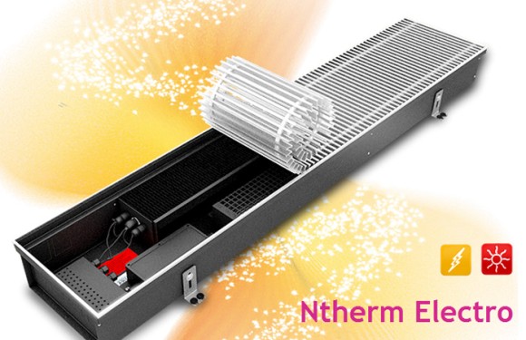 Внутрипольный конвектор VARMANN Ntherm Electro, конвектор для установки в пол, электрический нагрев, производитель Россия, фото
