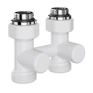 Узел нижнего подключения Royal Thermo Design 1/2"-3/4" Белый (прямой)