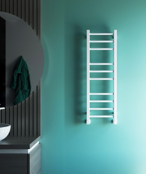 Grota EcoClassic 300х900 мм (белый матовый Ral 9016) водяной полотенцесушитель из нержавеющей стали*