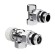 Набор термостатический осевой Royal Thermo Design 1/2" М30х1,5 Хром (выбор термостата)