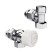 Набор термостатический осевой Royal Thermo Design 1/2" М30х1,5 Хром (выбор термостата)