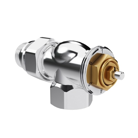 Набор термостатический осевой Royal Thermo Design 1/2" М30х1,5 Хром (выбор термостата)