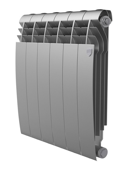 Биметаллический радиатор Радиатор Royal Thermo BiLiner 500 6 сек. боковое подключение (Silver Satin)