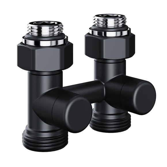 Узел нижнего подключения Royal Thermo Design 1/2"-3/4" Черный (прямой) Узел нижнего подключения Royal Thermo Design 1/2"-3/4" Черный (прямой)