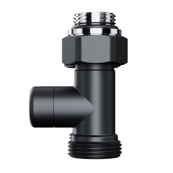 Узел нижнего подключения Royal Thermo Design 1/2"-3/4" Черный (прямой) Узел нижнего подключения Royal Thermo Design 1/2"-3/4" Черный (прямой)