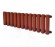 Стальной трубчатый радиатор KZTO RADIATOR Гармония 1-155 (Боковое / нижнее подключение)