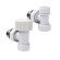 Набор термостатический угловой Royal Thermo Design 1/2" М30х1,5 Белый (выбор термостата) Набор термостатический угловой Royal Thermo Design 1/2" М30х1,5 Белый (выбор термостата)