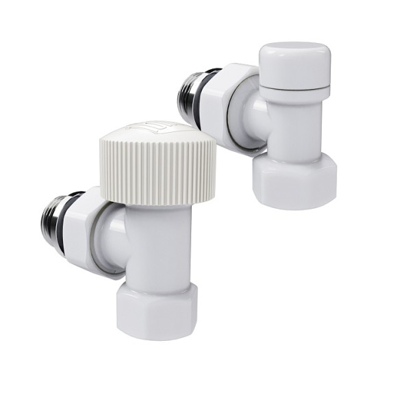 Набор термостатический угловой Royal Thermo Design 1/2" М30х1,5 Белый (выбор термостата) Набор термостатический угловой Royal Thermo Design 1/2" М30х1,5 Белый (выбор термостата)