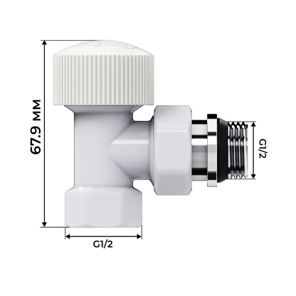 Набор термостатический угловой Royal Thermo Design 1/2" М30х1,5 Белый (выбор термостата) Набор термостатический угловой Royal Thermo Design 1/2" М30х1,5 Белый (выбор термостата)