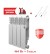 Биметаллический радиатор Радиатор Royal Thermo Revolution Bimetall 350 4 сек. боковое подключение (Белый)