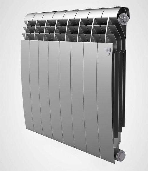 Биметаллический радиатор Радиатор Royal Thermo BiLiner 500 8 сек. боковое подключение (Silver Satin)
