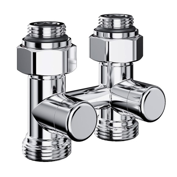 Узел нижнего подключения Royal Thermo Design 1/2"-3/4" Хром (прямой) Узел нижнего подключения Royal Thermo Design 1/2"-3/4" Хром (прямой)