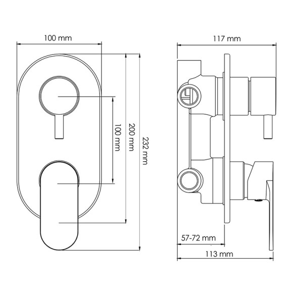 Wasserkraft Mindel 8571 Смеситель для ванны и душа (белый) Wasserkraft Mindel 8571 Смеситель для ванны и душа (белый)