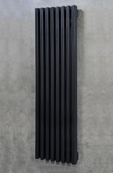 Радиатор стальной трубчатый LOTEN GREY V 1500 10 сек. (НП разнесенное, RAL9005)