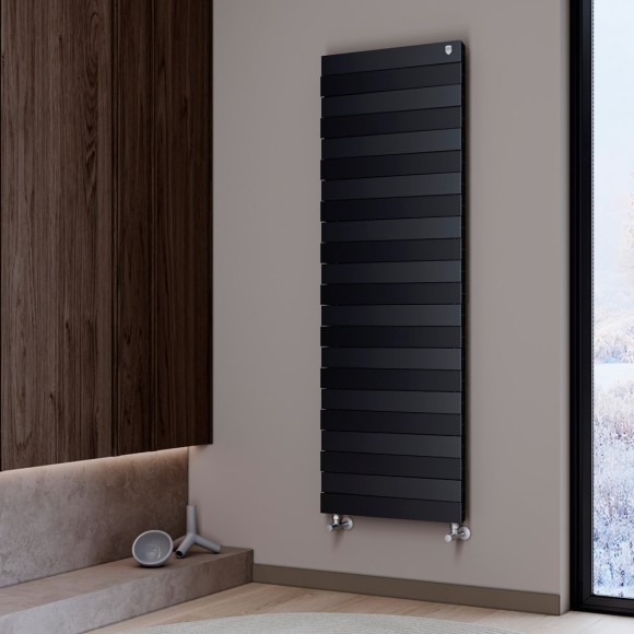 Вертикальный радиатор Royal Thermo PianoForte TOWER 500 18 сек Noir Sable нижнее подключение