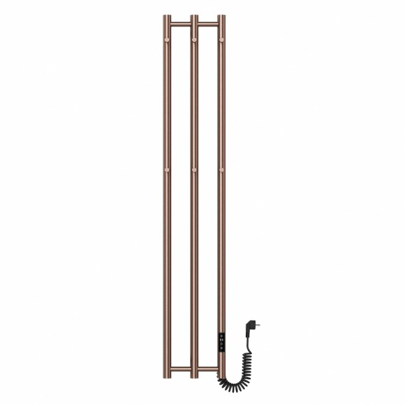 Электрический полотенцесушитель с крючками PRIMOCLIMA TUBUS 3 BC 242x1405 (медь)