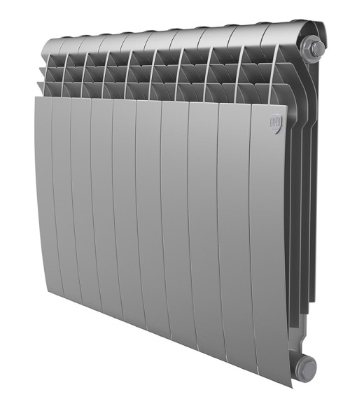 Биметаллический радиатор Радиатор Royal Thermo BiLiner 500 12 сек. боковое подключение (Silver Satin)