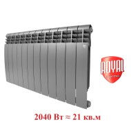 Биметаллический радиатор Радиатор Royal Thermo BiLiner 500 12 сек. боковое подключение (Silver Satin)