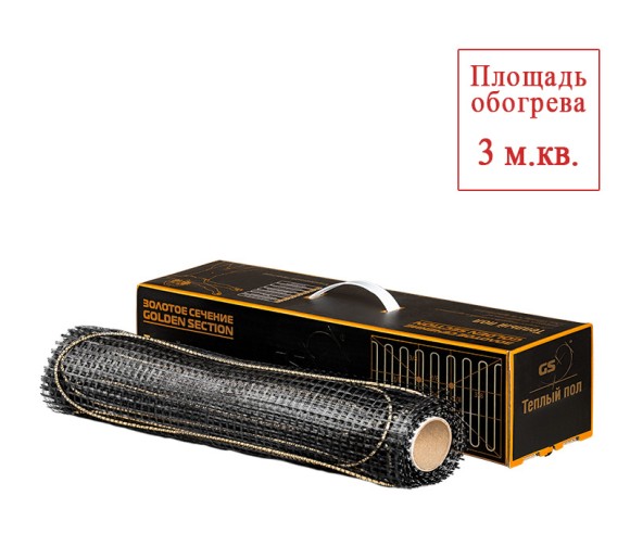Нагревательный мат с пожизненной гарантией Золотое сечение - 3,0 м2 Нагревательный мат с пожизненной гарантией Золотое сечение - 3,0 м2