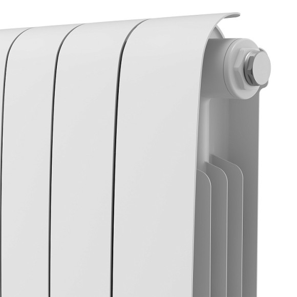 Биметаллический радиатор Royal Thermo Eclipse 300 10 сек. боковое подключение (белый)