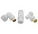 Комплект трехосевой левый, Белый SCHLOSSER DN15 GZ1/2 x GW1/2 с головкой Мини M30x1,5 (арт.602200067)*
