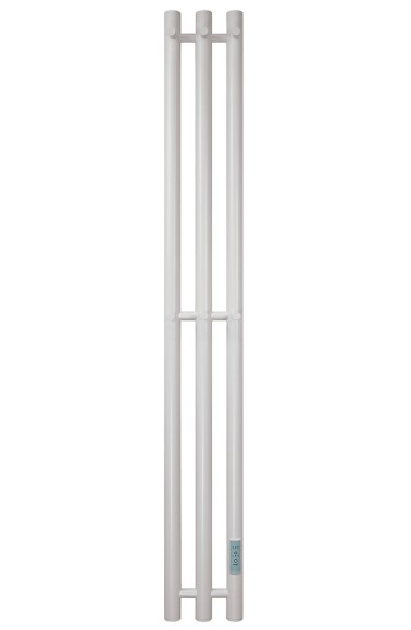 Белый электрический полотенцесушитель Primoclima Sol R E White 152х1500 мм 3 сек с крючками